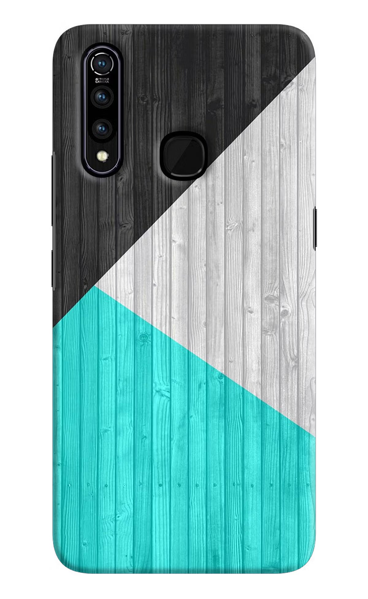 Wooden Abstract Vivo Z1 Pro Hard Case Back Cover by Casekaro