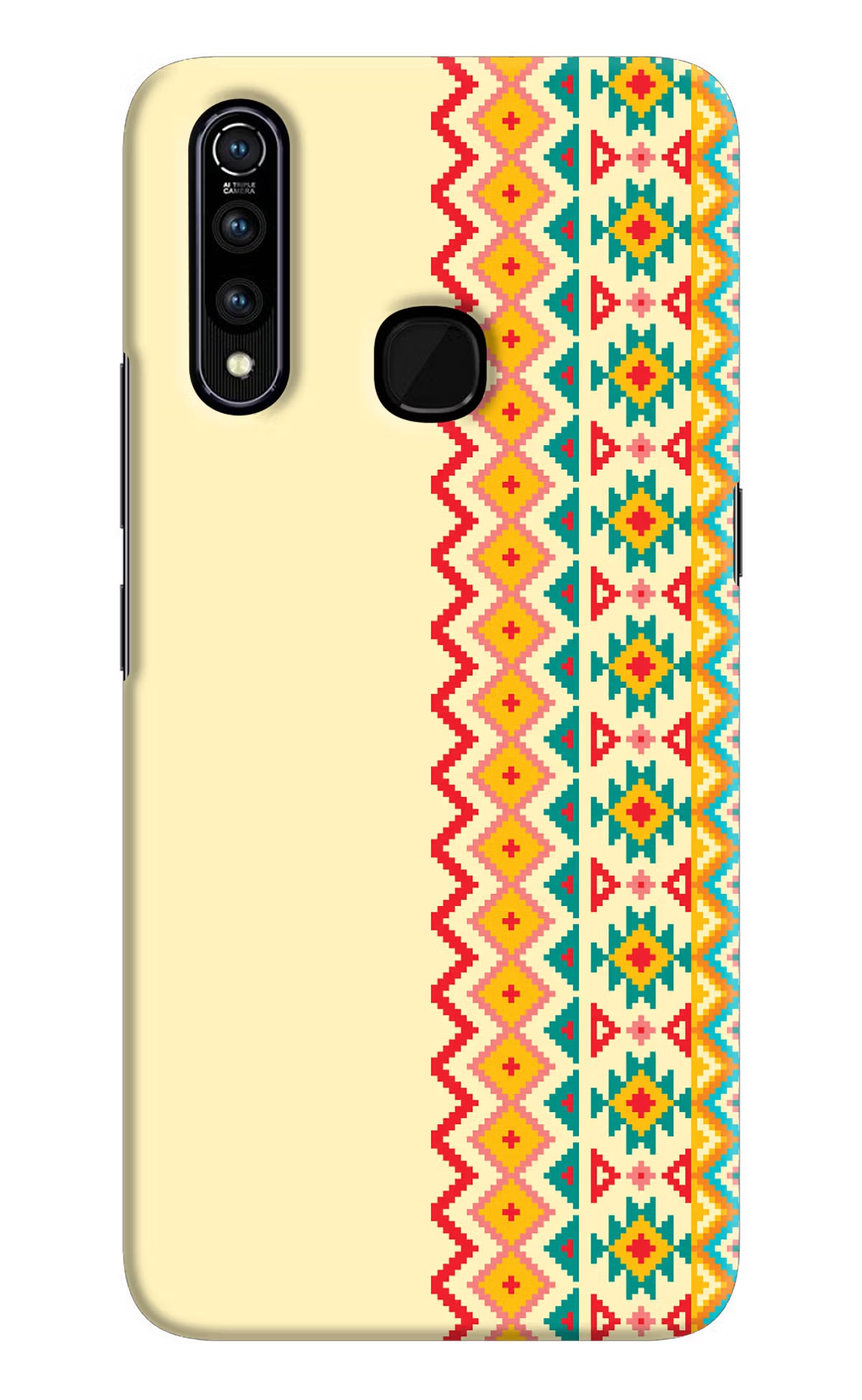 Ethnic Seamless Vivo Z1 Pro Hard Case Back Cover by Casekaro