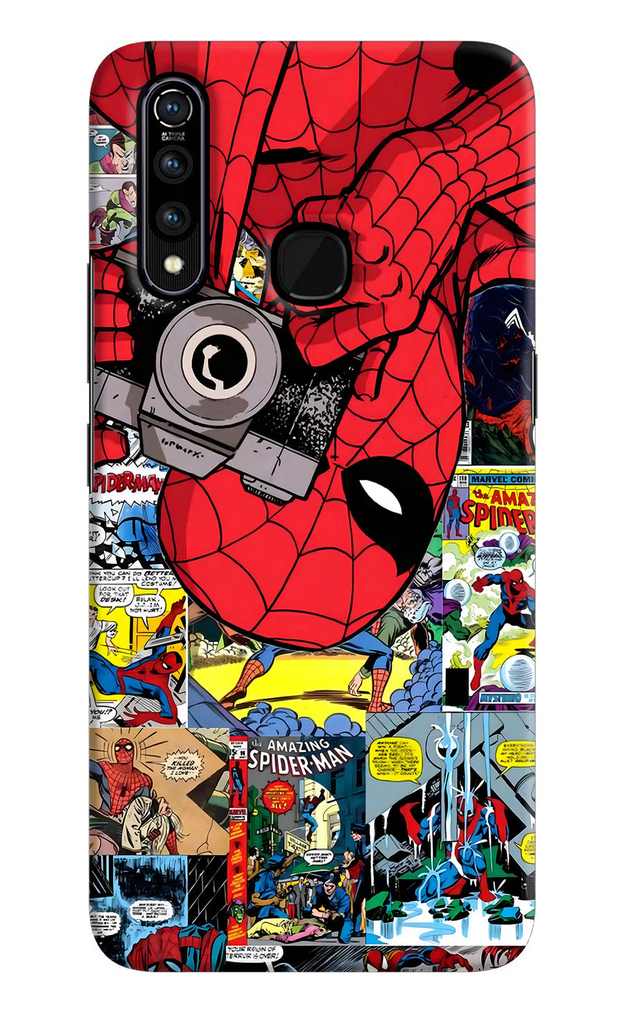 Spider Man Vivo Z1 Pro Back Cover, Hard case