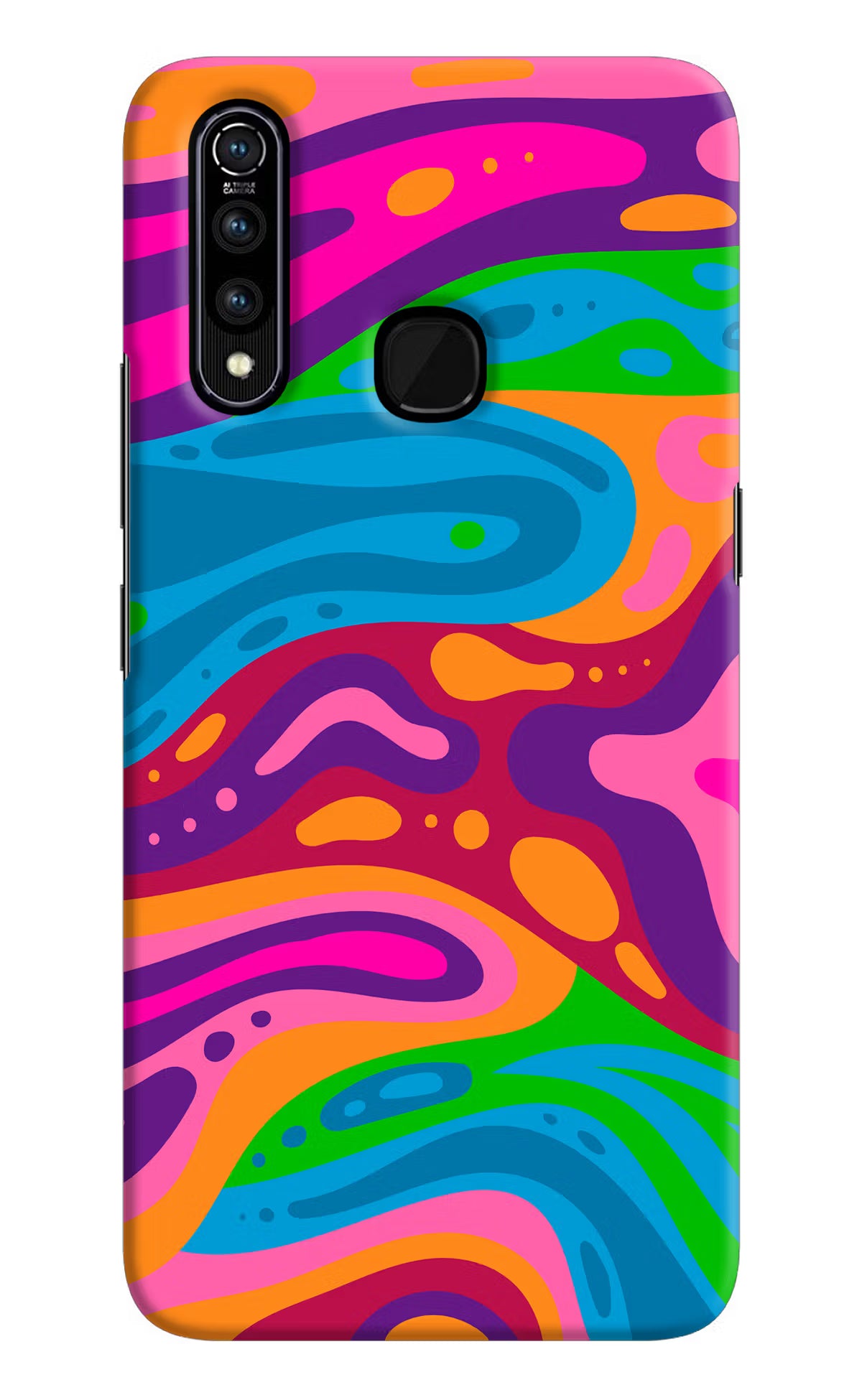 Trippy Pattern Vivo Z1 Pro Hard Case Back Cover by Casekaro