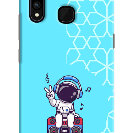 Cute Astronaut Chilling Vivo Z1 Pro Hard Case Back Cover by Casekaro