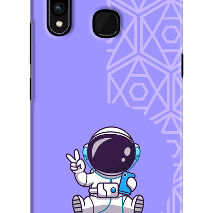 Cute Astronaut Chilling Vivo Z1 Pro Hard Case Back Cover by Casekaro