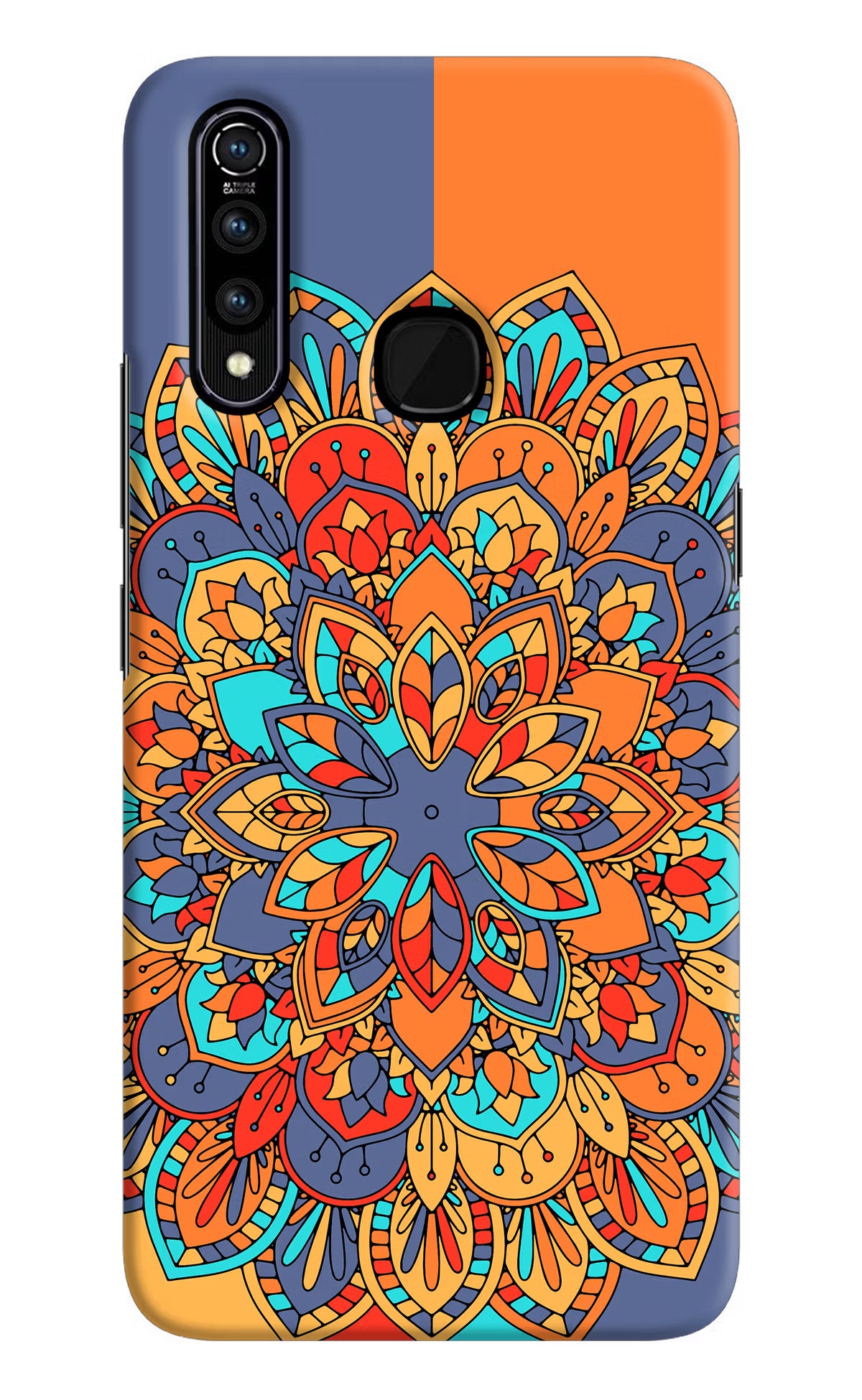 Color Mandala Vivo Z1 Pro Hard Case Back Cover by Casekaro