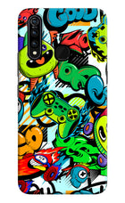Game Doodle Vivo Z1 Pro Hard Case Back Cover by Casekaro
