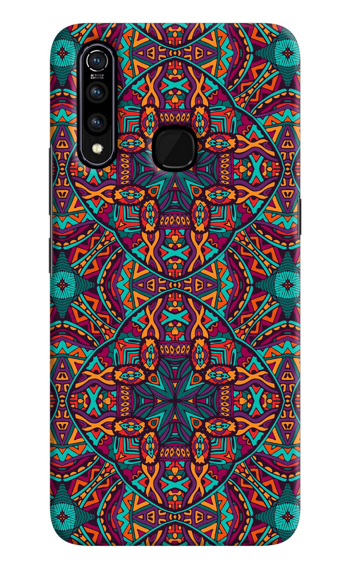 Colour Mandala Vivo Z1 Pro Hard Case Back Cover by Casekaro