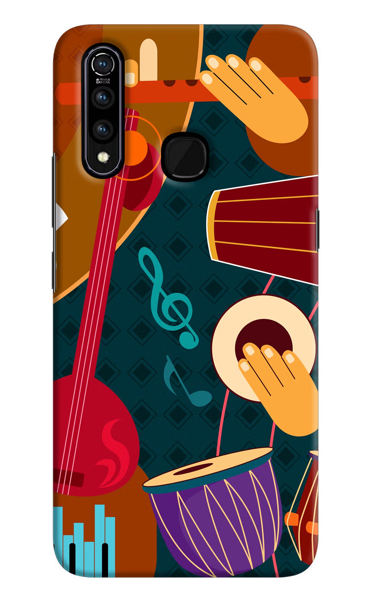 Music Instrument Vivo Z1 Pro Hard Case Back Cover by Casekaro