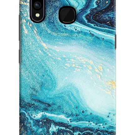 Blue Glitter Marble Vivo Z1 Pro Hard Case Back Cover by Casekaro