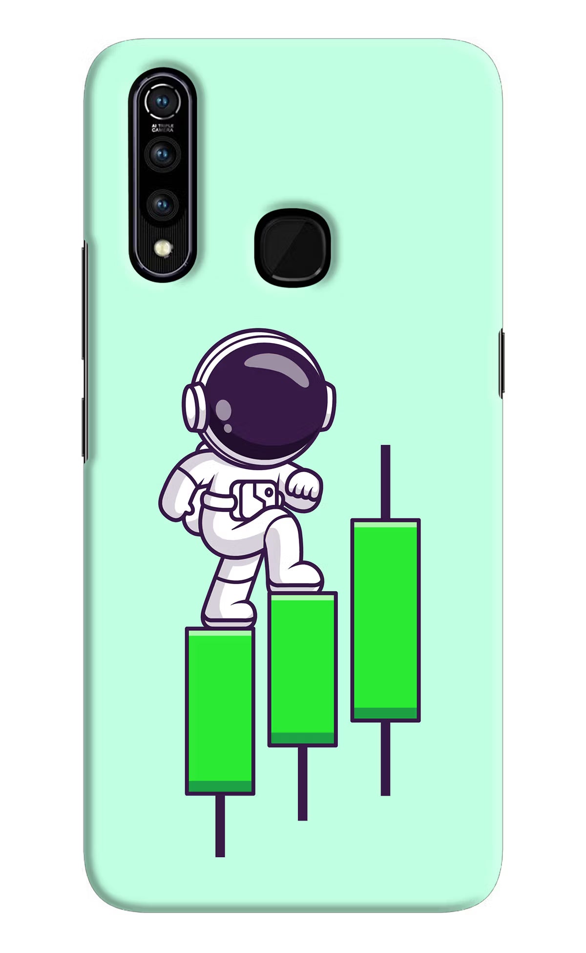 Astronaut Trader Vivo Z1 Pro Hard Case Back Cover by Casekaro