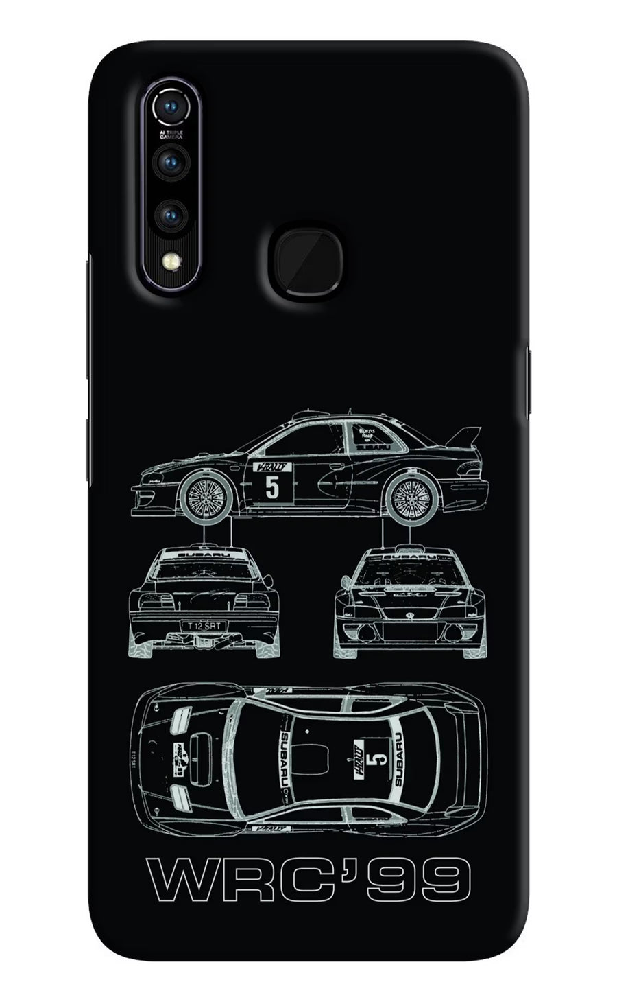 WRC'99 Vivo Z1 Pro Back Cover, Hard case