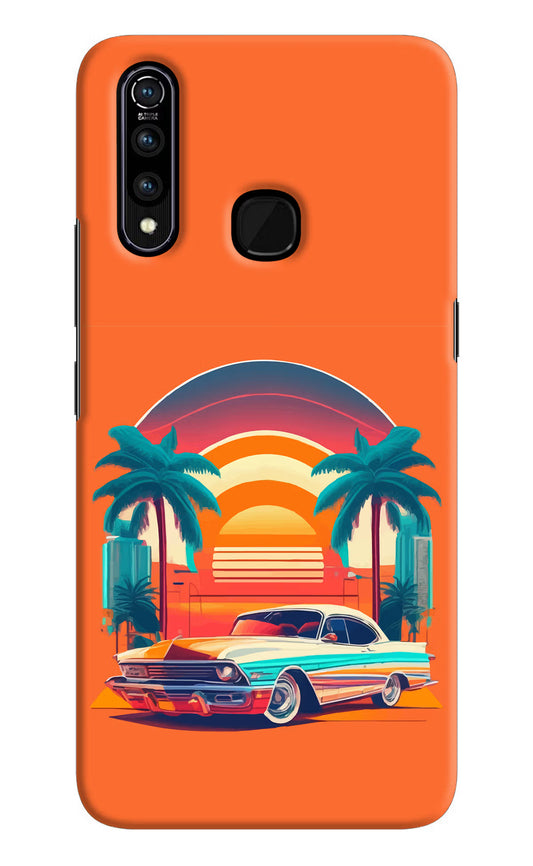 Palm Drive 80s Vivo Z1 Pro Hard Case Back Cover by Casekaro