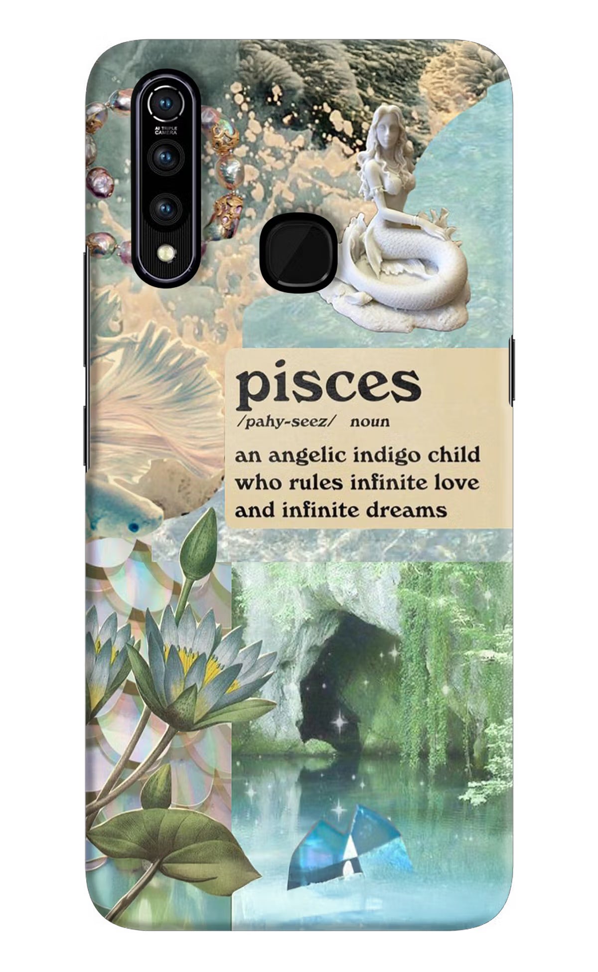 Pisces Zodiac Vivo Z1 Pro Hard Case Back Cover by Casekaro
