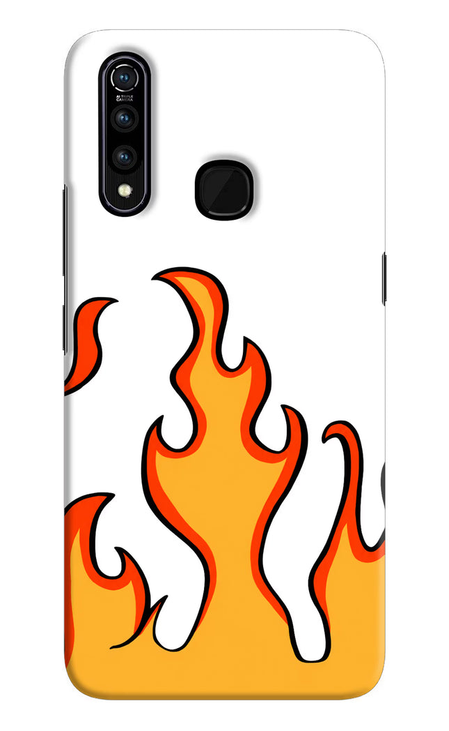 Fired Up – White Vivo Z1 Pro Hard Case Back Cover by Casekaro