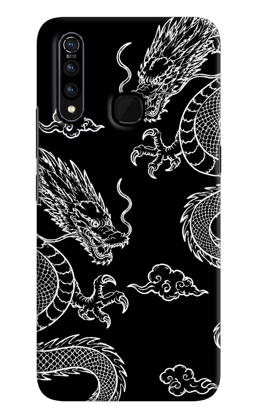 Twin Dragons Vivo Z1 Pro Back Cover, Hard case