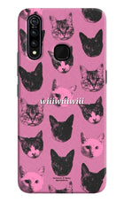 Pink Cats Vivo Z1 Pro Hard Case Back Cover by Casekaro