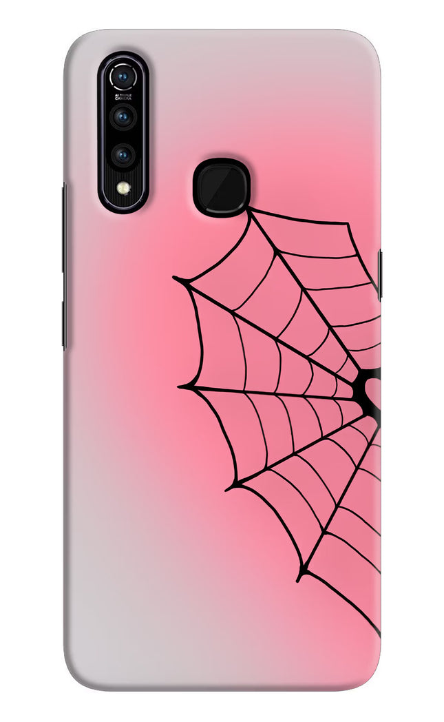 Pink Web Vivo Z1 Pro Hard Case Back Cover by Casekaro