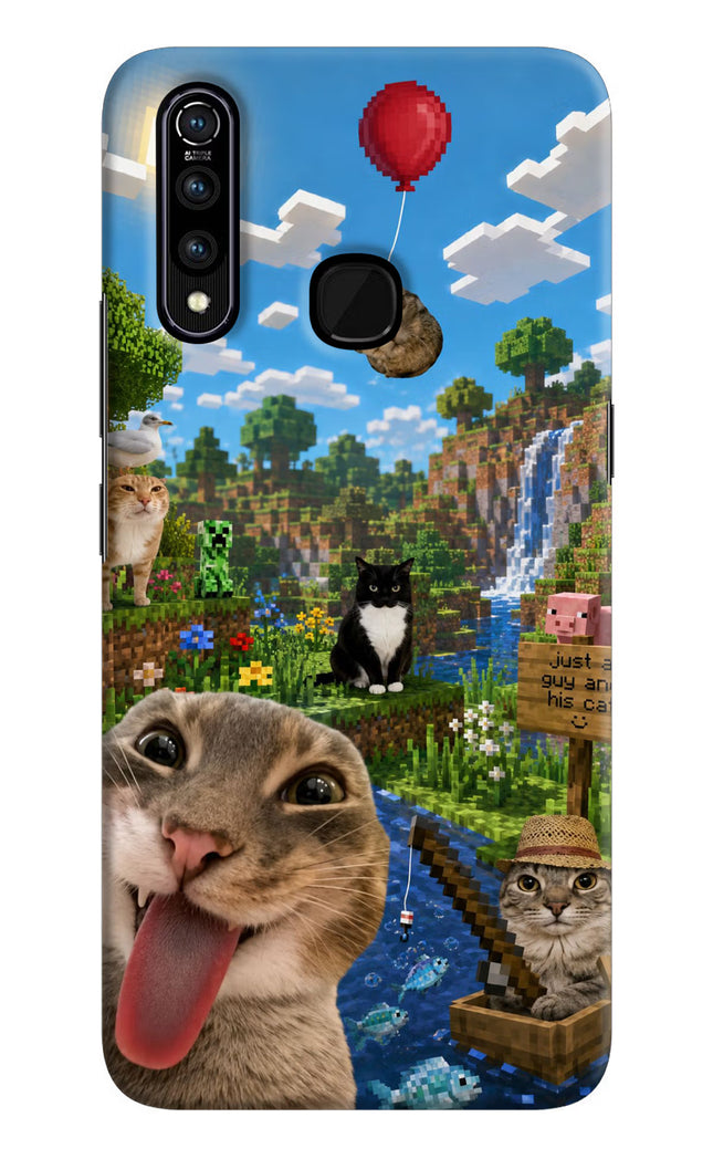 Minecraft Cat Chaos Vivo Z1 Pro Hard Case Back Cover by Casekaro