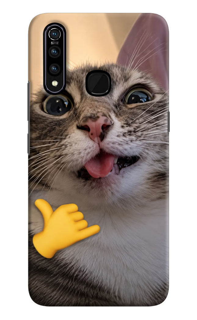 Silly Cat Call Vivo Z1 Pro Hard Case Back Cover by Casekaro