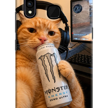 Gamer Cat Energy Vivo Z1 Pro Hard Case Back Cover by Casekaro