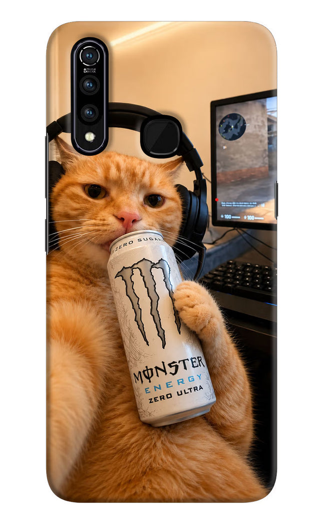 Gamer Cat Energy Vivo Z1 Pro Hard Case Back Cover by Casekaro