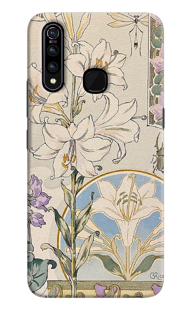 White Lily Vivo Z1 Pro Hard Case Back Cover by Casekaro