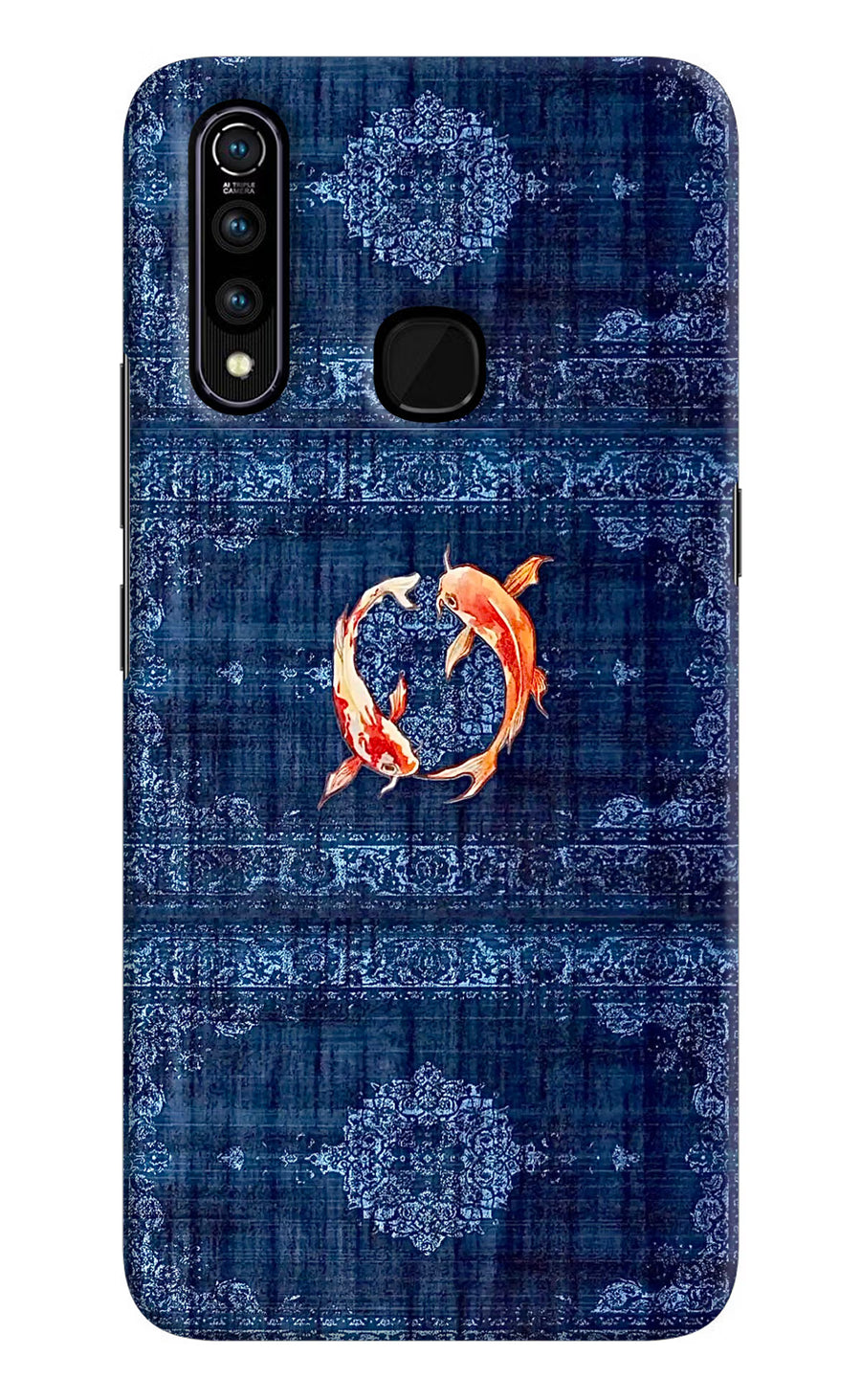 Koi Blue Vivo Z1 Pro Back Cover, Hard case