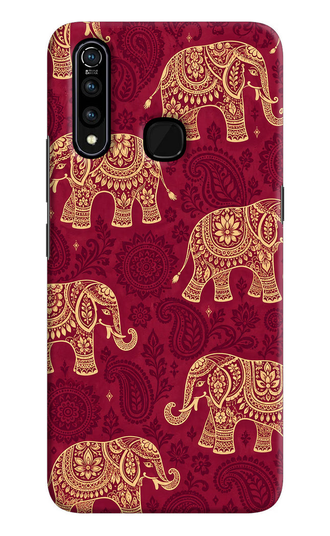 Maroon Elephant Vivo Z1 Pro Hard Case Back Cover by Casekaro