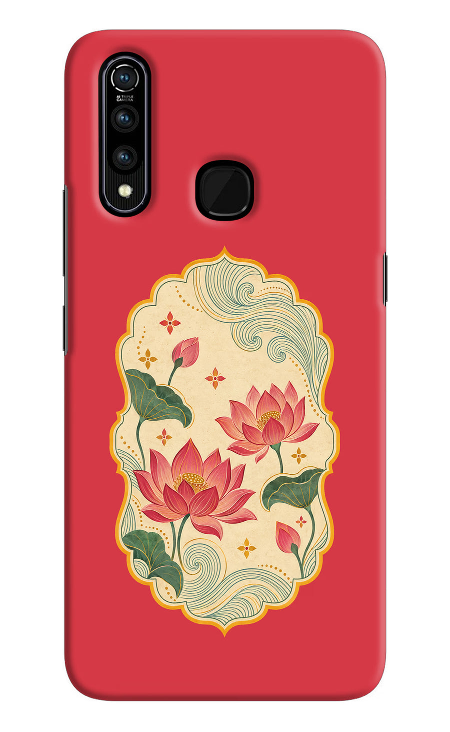 Pink Lotus Vivo Z1 Pro Back Cover, Hard case