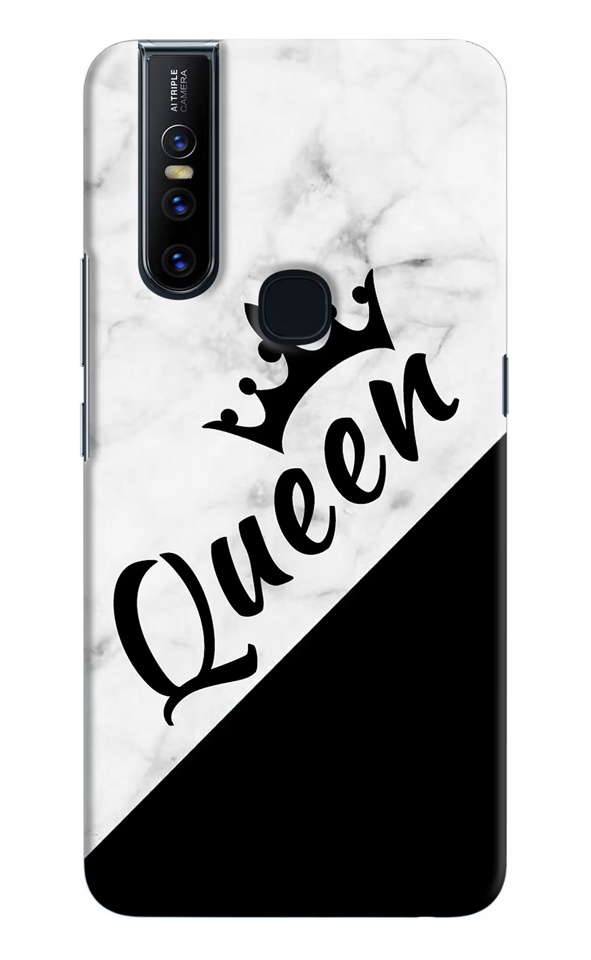 Queen Vivo V15 Hard Case Back Cover by Casekaro