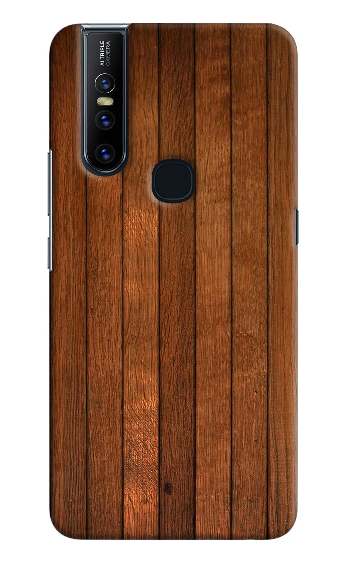 Wooden Artwork Bands Vivo V15 Hard Case Back Cover by Casekaro