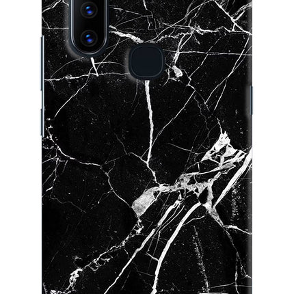 Black Marble Pattern Vivo V15 Hard Case Back Cover by Casekaro