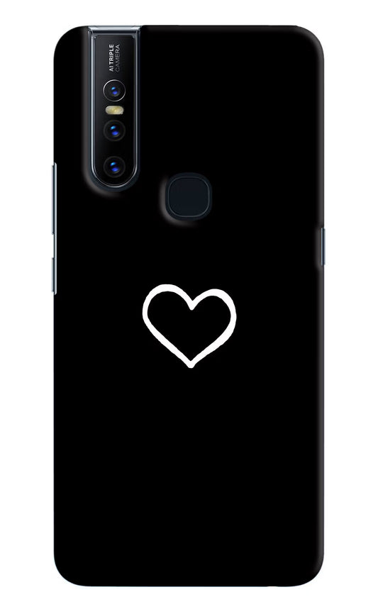 Heart Vivo V15 Hard Case Back Cover by Casekaro