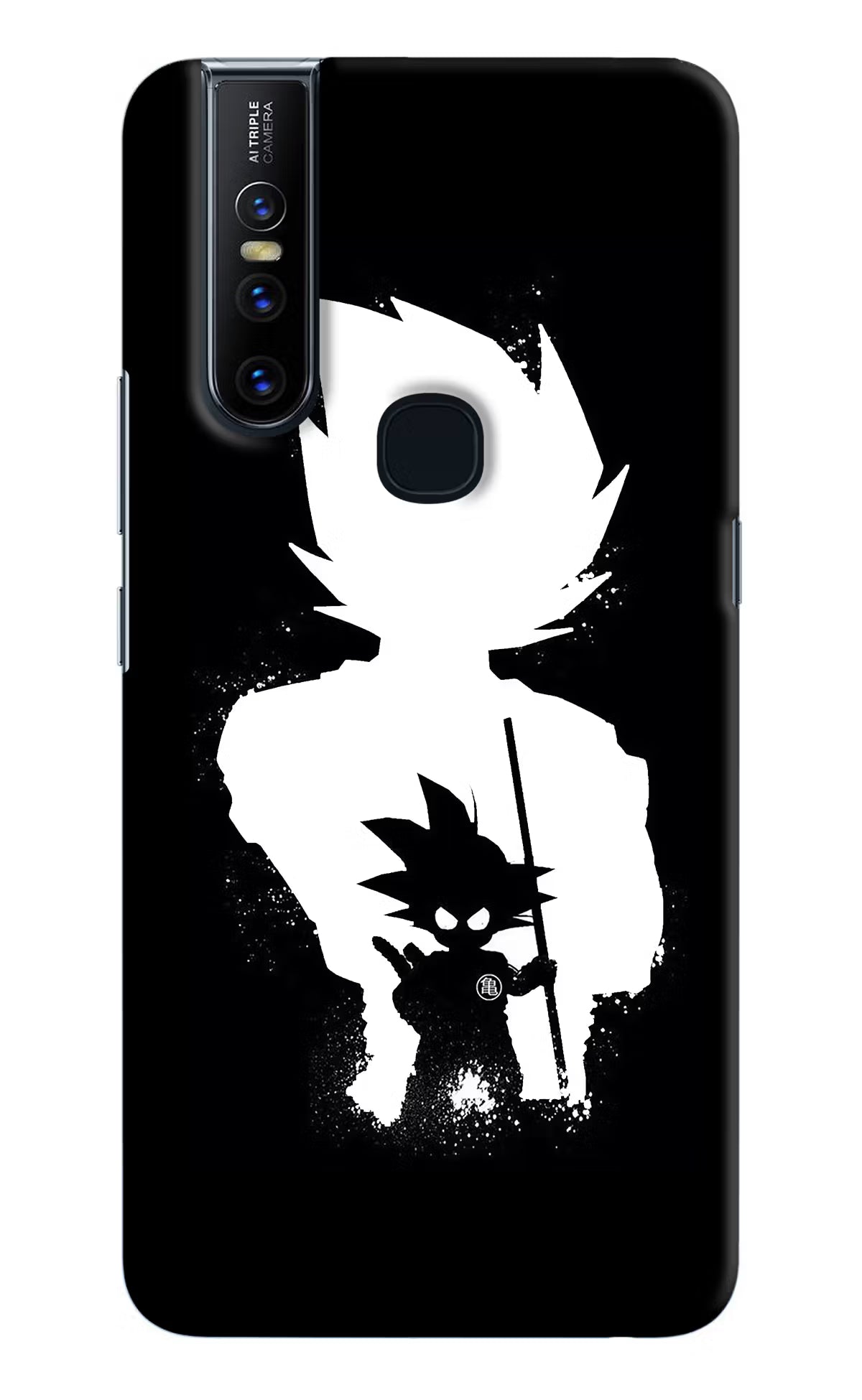Goku Shadow Vivo V15 Hard Case Back Cover by Casekaro