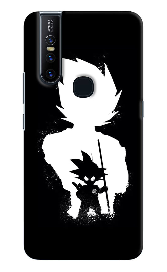 Goku Shadow Vivo V15 Hard Case Back Cover by Casekaro