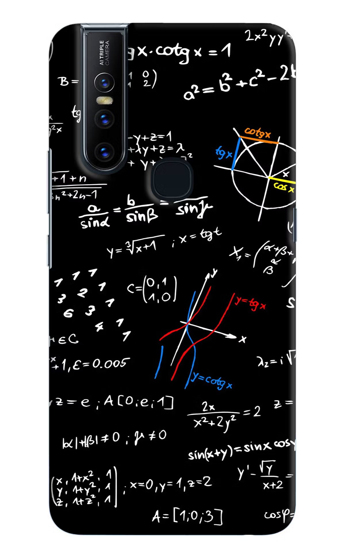 Mathematics Formula Vivo V15 Hard Case Back Cover by Casekaro