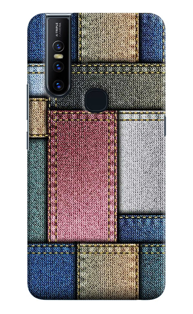Multicolor Jeans Vivo V15 Hard Case Back Cover by Casekaro