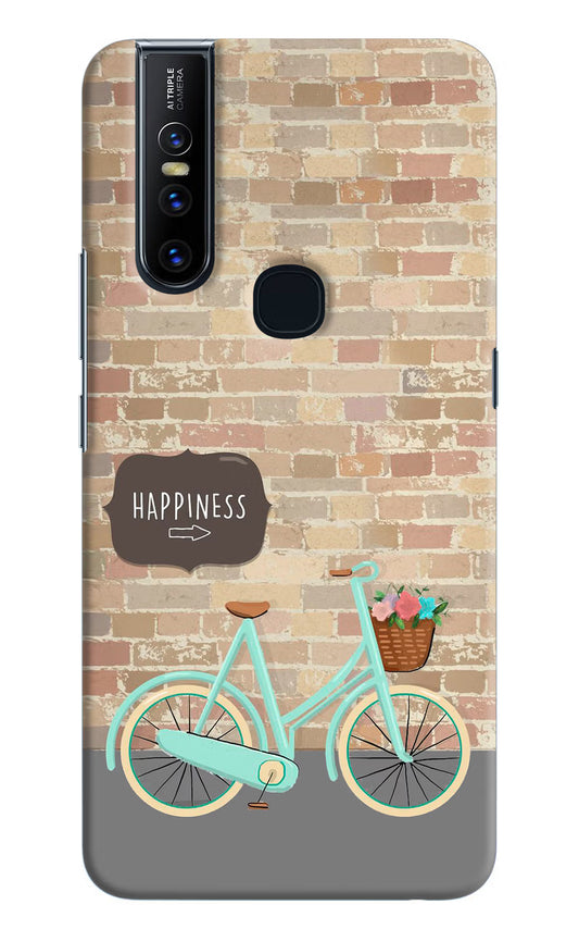 Happiness Artwork Vivo V15 Hard Case Back Cover by Casekaro