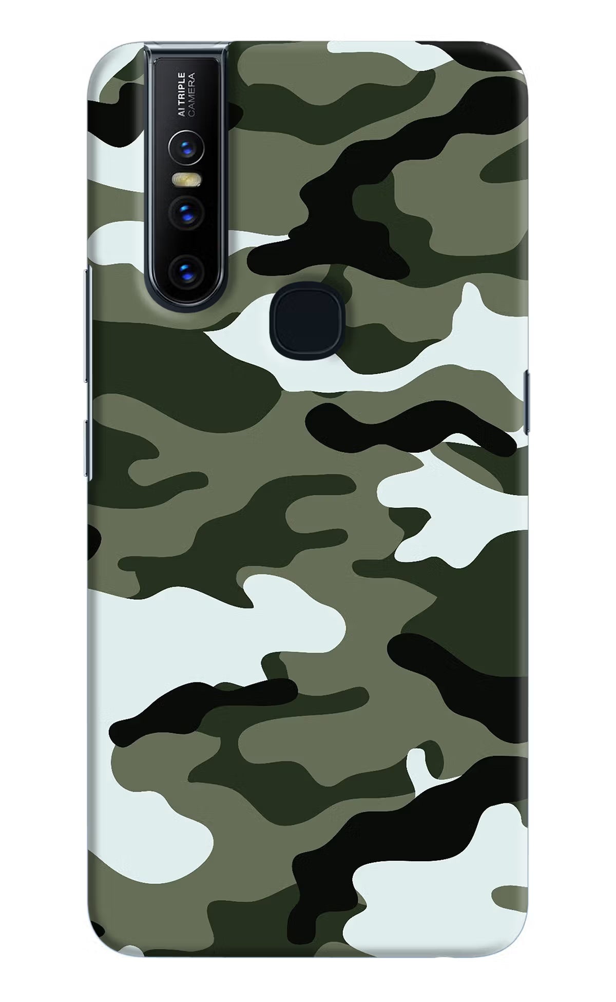 Camouflage Vivo V15 Hard Case Back Cover by Casekaro