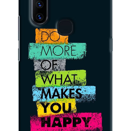 Do More Of What Makes You Happy Vivo V15 Hard Case Back Cover by Casekaro
