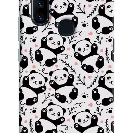 Cute Panda Vivo V15 Hard Case Back Cover by Casekaro