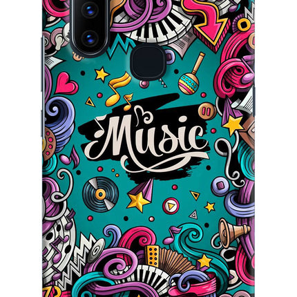 Music Graffiti Vivo V15 Hard Case Back Cover by Casekaro