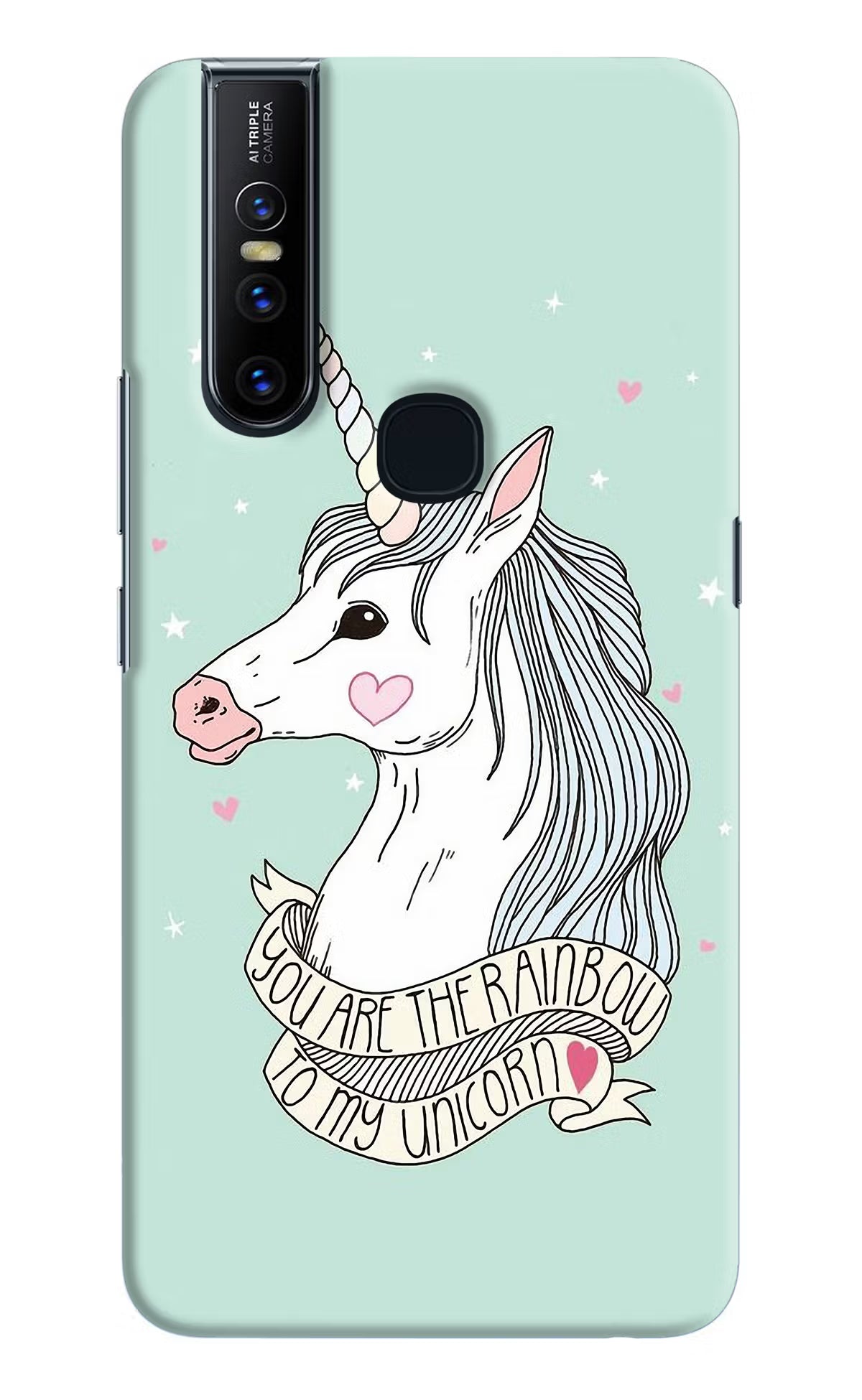 Unicorn Wallpaper Vivo V15 Hard Case Back Cover by Casekaro
