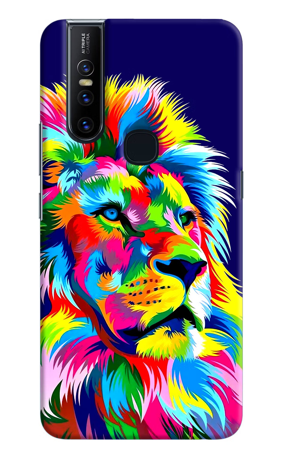 Vector Art Lion Vivo V15 Hard Case Back Cover by Casekaro