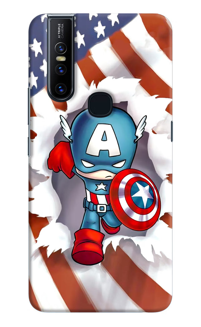 Captain America Vivo V15 Hard Case Back Cover by Casekaro