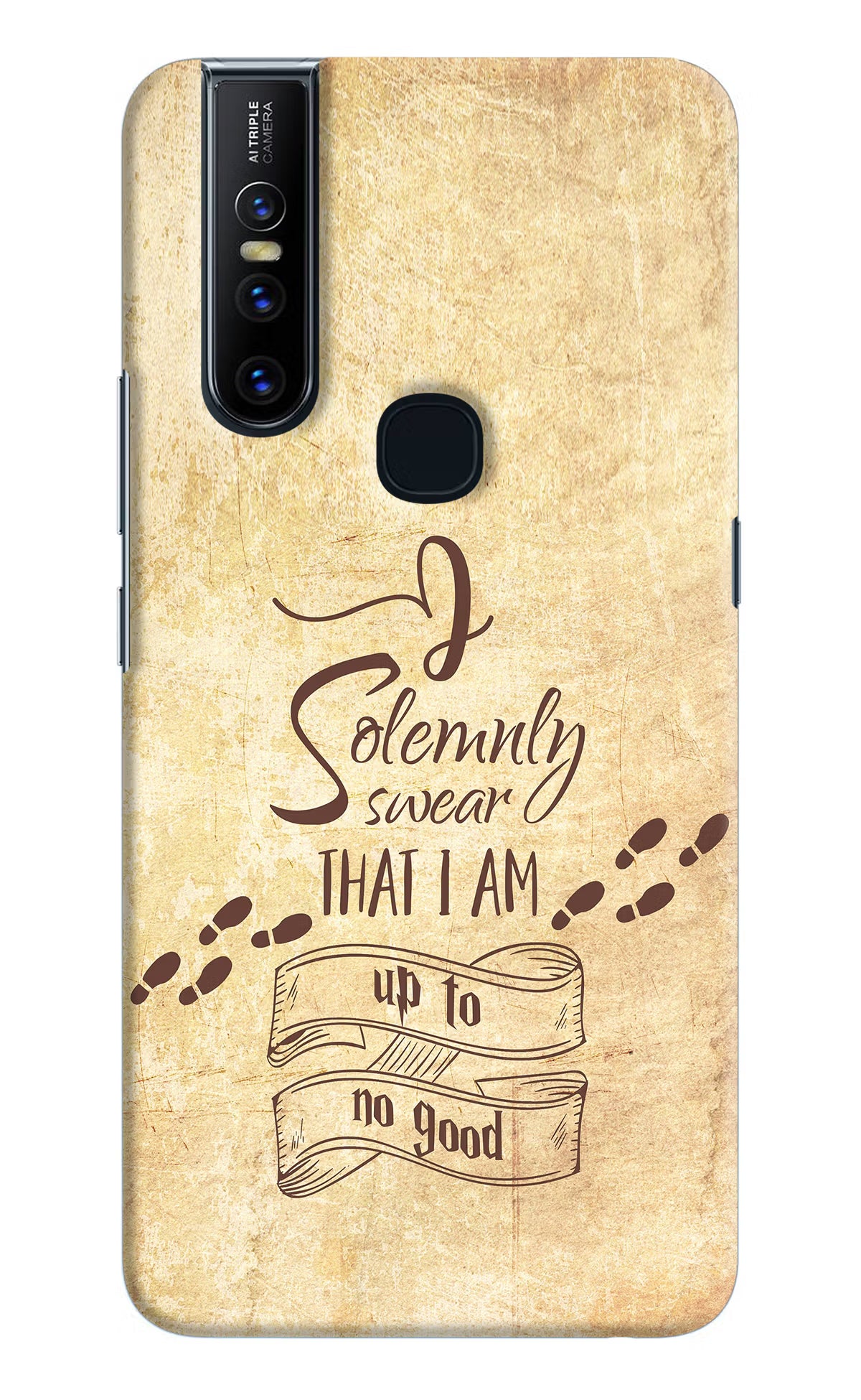I Solemnly swear that i up to no good Vivo V15 Hard Case Back Cover by Casekaro