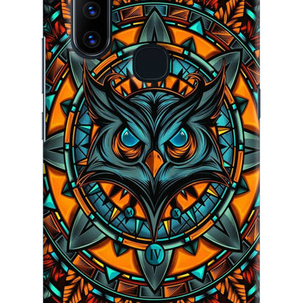 Angry Owl Art Vivo V15 Hard Case Back Cover by Casekaro