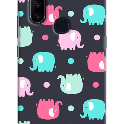Elephants Vivo V15 Hard Case Back Cover by Casekaro