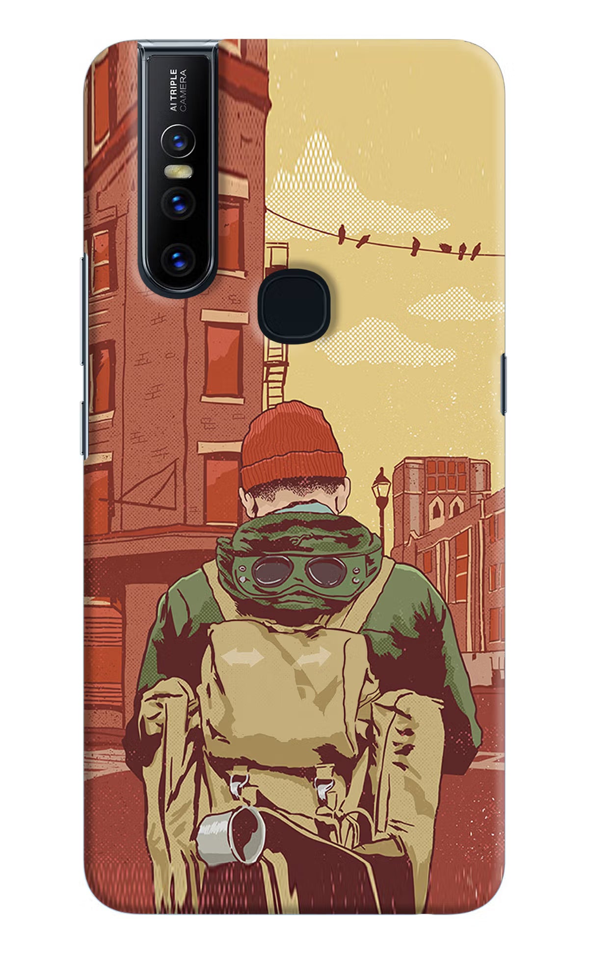 Adventurous Vivo V15 Hard Case Back Cover by Casekaro