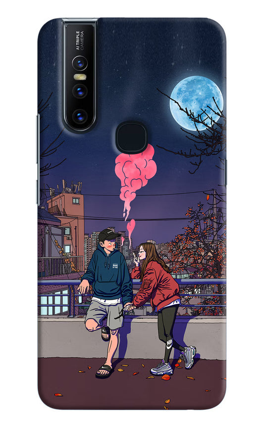 Chilling Couple Vivo V15 Hard Case Back Cover by Casekaro