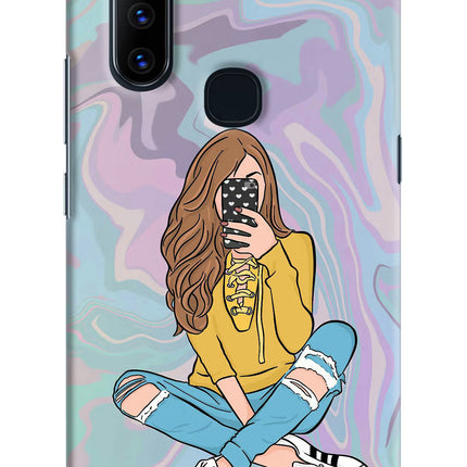 Selfie Girl Vivo V15 Hard Case Back Cover by Casekaro
