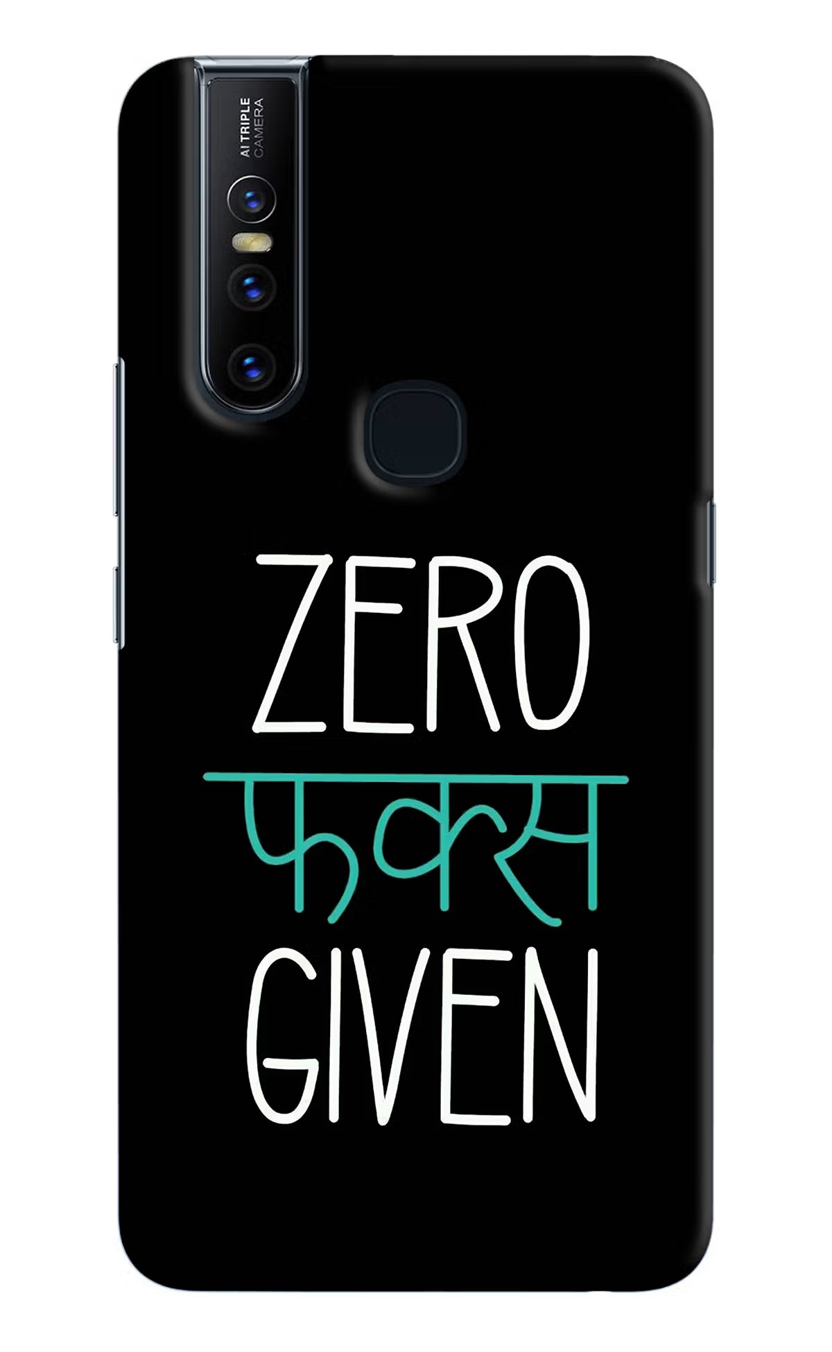 Zero Fucks Given Vivo V15 Hard Case Back Cover by Casekaro